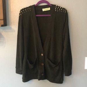 UO Spike Shoulder Cardigan